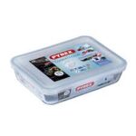 بيركس علبة ثلاجة 0.8لتر بغطاء شفاف