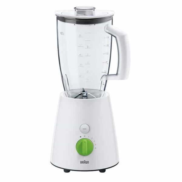 Braun Tribute Collection Electric Blender, 2 L, 800 W, White, 5 Speeds and Turbo Mode - JB3010WH