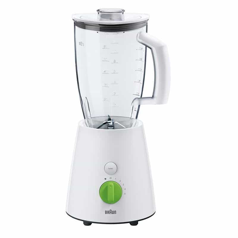 03010006 Braun Tribute Collection Electric Blender, 2 L, 800 W, White, 5 Speeds and Turbo Mode - JB3010WH - Image 1