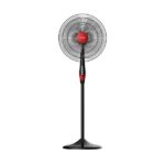 Tornado 18-inch Stand Fan, 4 Blades, Black & Red, TSF-18XW