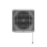 Tornado Bathroom Exhaust Fan - 25 cm - Privacy and Protection Mesh - Black & Grey TVS-25BG