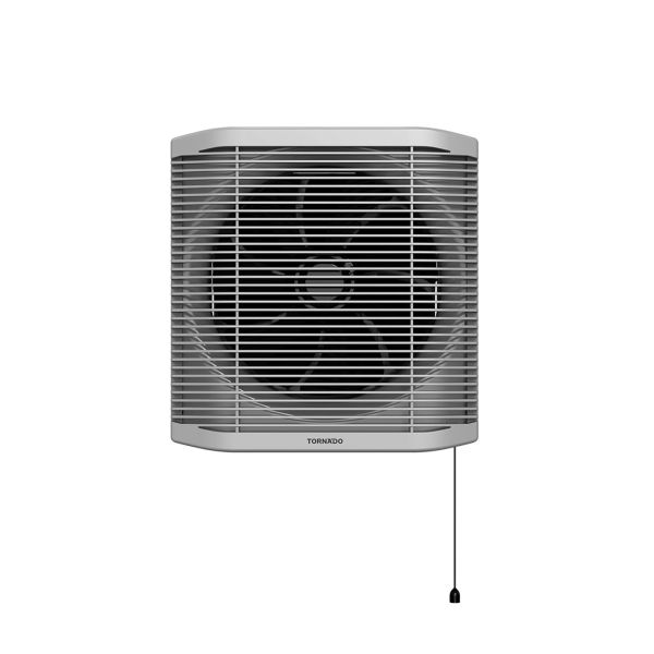 03021023 Tornado Bathroom Exhaust Fan - 25 cm - Privacy and Protection Mesh - Black & Grey TVS-25BG - Image 1