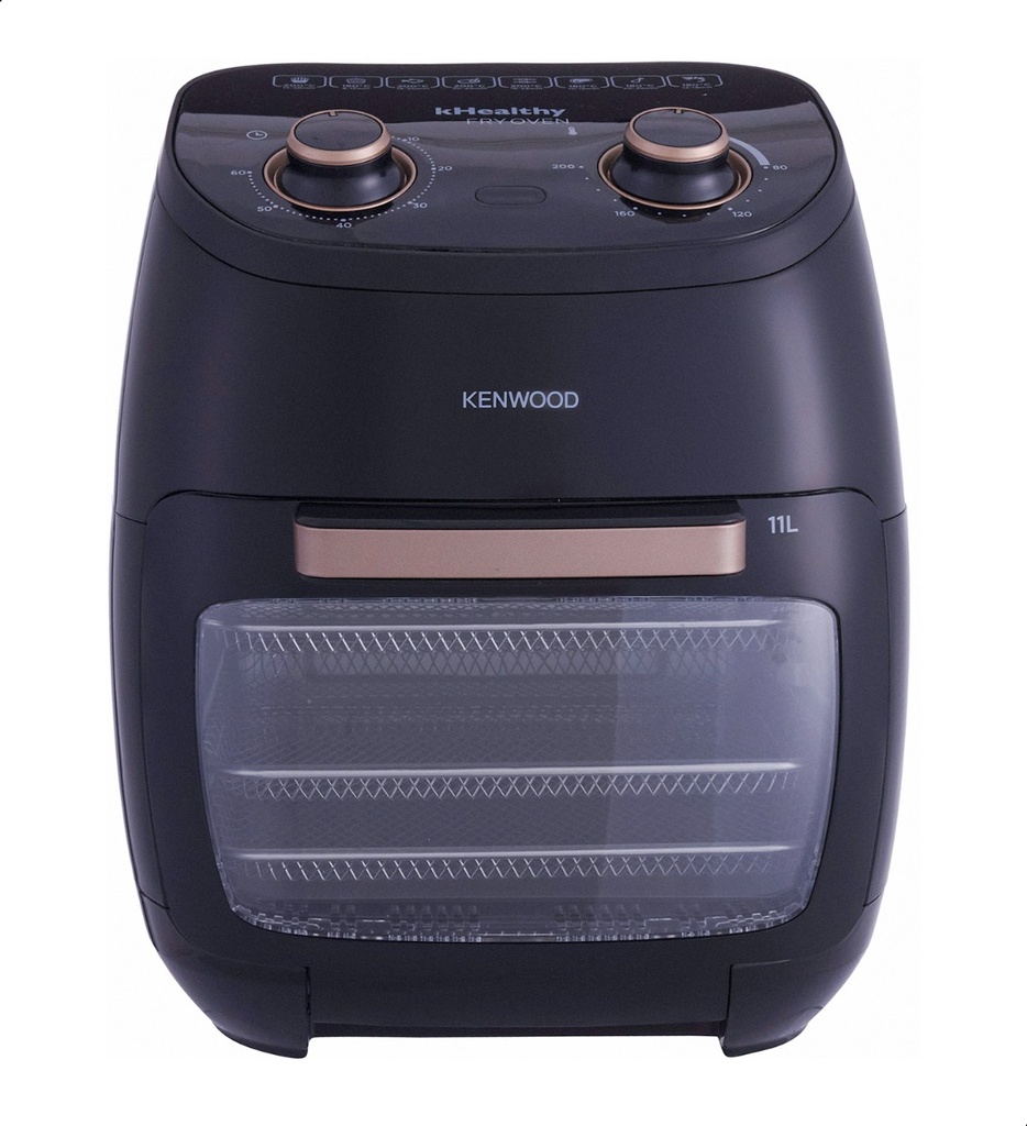 0305021 Kenwood Electric Air Fryer with Healthy Cooking Oven, 2000W, 11L - HFP90.000BK - Image 1