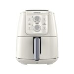 Tornado Oil-Free Air Fryer - 1550 Watts - 4 Liters - Manual Control - Cream & Silver THF-1554M-XL-CS