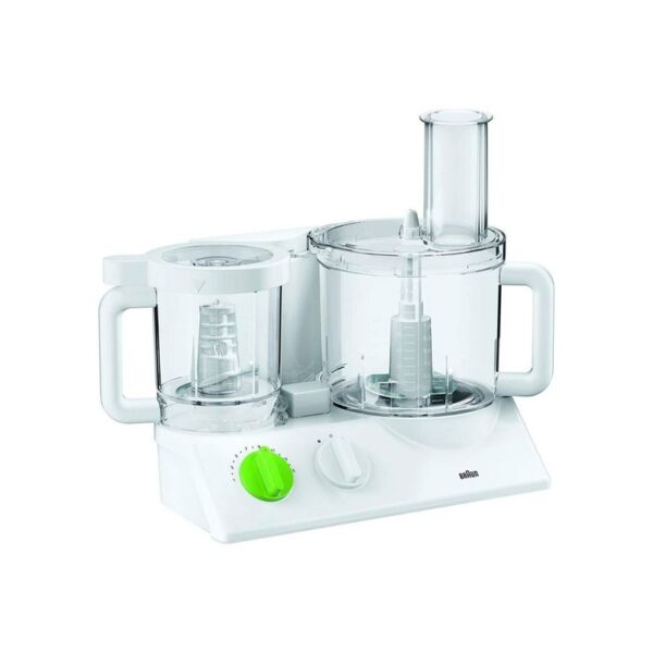 Braun Food Processor 600 Watts, 2L Plastic Bowl + 750ml Plastic Chopper Bowl - Model FX3030WH