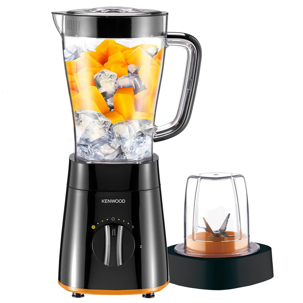 0309090 Kenwood Blender - 500 Watts - Black + 1 Mill - BLP15.150BK - Image 1