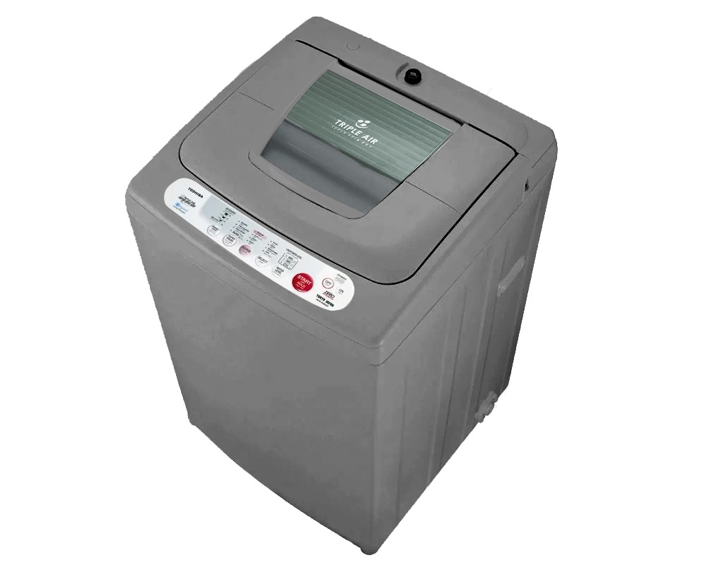 0402046 Toshiba Automatic Washing Machine, Top Load with Pump, 8 kg, Silver - AEW-8460SP(DS) - Image 1