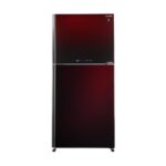 Sharp Inverter No Frost Refrigerator, 2 Glass Doors, 538 Liters, Red, SJ-GV69G-RD