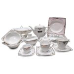 Square 62-piece dining set