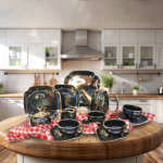 Queen Lamaya Porcelain Tea Set 24 Pieces Multicolor