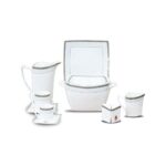 كوين طقم عشاء بورسلين ماليز ي 66قطعه