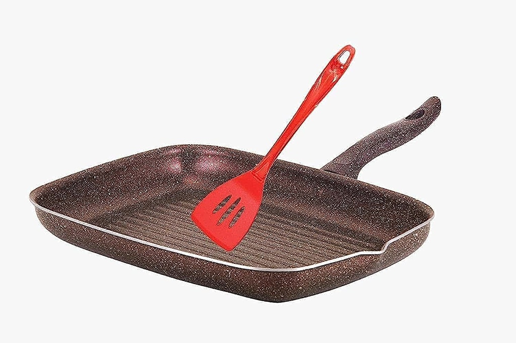 1101186 Nouval granite grill plus 36 pieces + red handle - Image 1