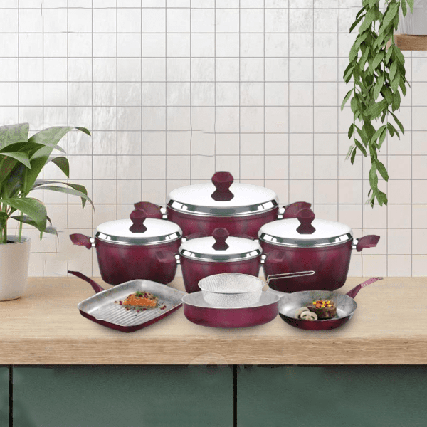1101190 Noval Granite Plus 20-piece assorted cookware set - Image 1