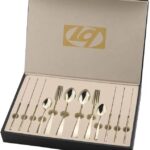 طقم شوك وملاعق 24 قطعه تيتانيوم شامبين مط - DA141C023-TCS