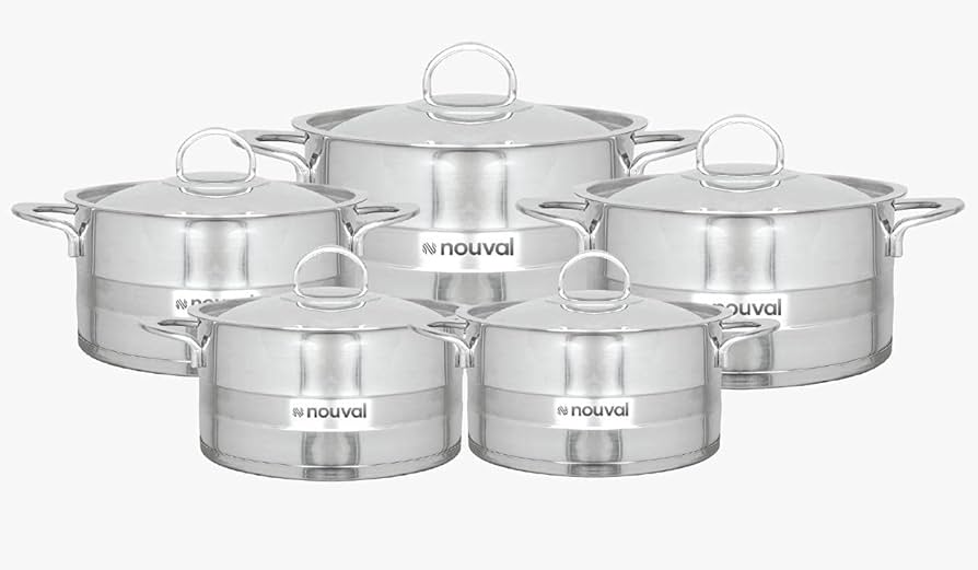 1101489 Noval 10-piece cookware set, Lusso 2822201816 - Image 1