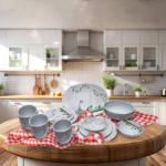 32-piece porcelain dinner set, Kavli 1 104632CALLE