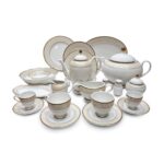 طقم سفره 112 قطعه بورسلين نيس كنار دهبي 146112NICEGOL