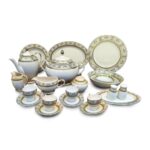 112-piece dining set, porcelain, Fulham, gold, 1046112FULLHAM-G