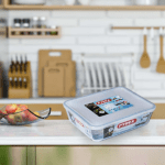 Pyrex Cook & Store Rectangular Fridge Tray with Lid 1.5L