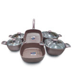 ⁦نيوفلام طقم اواني طهي جرانيت 10 قطع RH-AD-S10 متعدد الالوان⁩ - الصورة ⁦2⁩