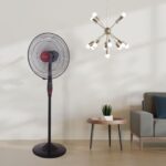 Tornado 18-inch Stand Fan, 4 Blades, Black & Red, TSF-18XW - Image 2
