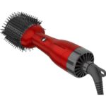 Rush Brush V2 Pro Volumizer Hair Straightener Brush Red - Image 2