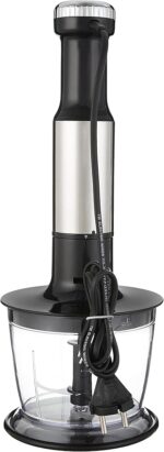 Fresh Hand Blender 800 Watts with Chopper, Stainless Steel Color HB-800FO - Image 2