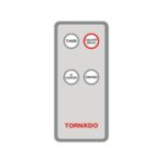 Tornado Wall Fan - 16 Inch - 4 Blades - Grey Remote - EPS-16RG - Image 2