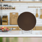 طبق مسطح 25سم بورسلين هارليك بني من كوتاهيا