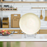 طبق مسطح 25سم بورسلين هارليك كريمي من كوتاهيا