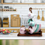 Andalus Coffee Set on Stand C2208 COF169 Multicolor