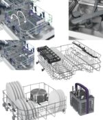 Beko Dishwasher, 14 Place Settings, Silver - BDFN15421S - Image 6