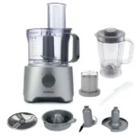 Kenwood Multipro Compact Food Processor, 2.1L Chopper, 1.2L Blender, 800W, Silver + Orange Juicer - FDP302SI