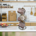 الاندلس ماج كافية بحامل استالس تيل دهبي Al-2022-80 MG214 متعدد الالوان