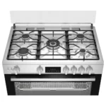 Beko, Gas Cooker, 90 cm, 5 Burners, Black x Silver. BGGR 11225 GXA - Image 3