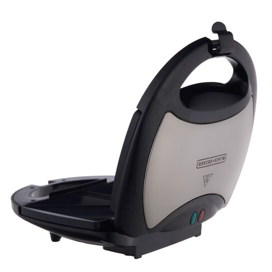 Black & Decker Sandwich Maker and Grill with 2 Slices, 750 Watts - Black TS2000-B5 - Image 5