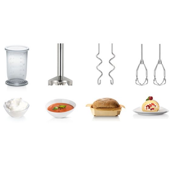 Bosch Hand Mixer with Attachments, 500 Watt, White - MFQ4080 - Image 5