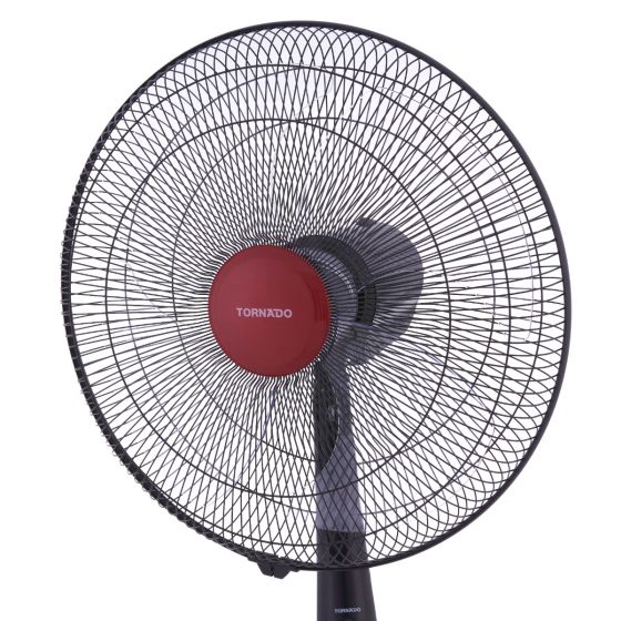 Tornado 18-inch Stand Fan, 4 Blades, Black & Red, TSF-18XW - Image 4