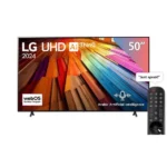 شاشة تلفزيون سمارت ال جي 50 بوصة LED - دقة 4K UHD - بريسيفر داخلي - 50UT80006LB
