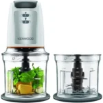 Kenwood Chopper with Extra Bowl and Accessories, 500 Watts, Silver and White - CHP61.200WH