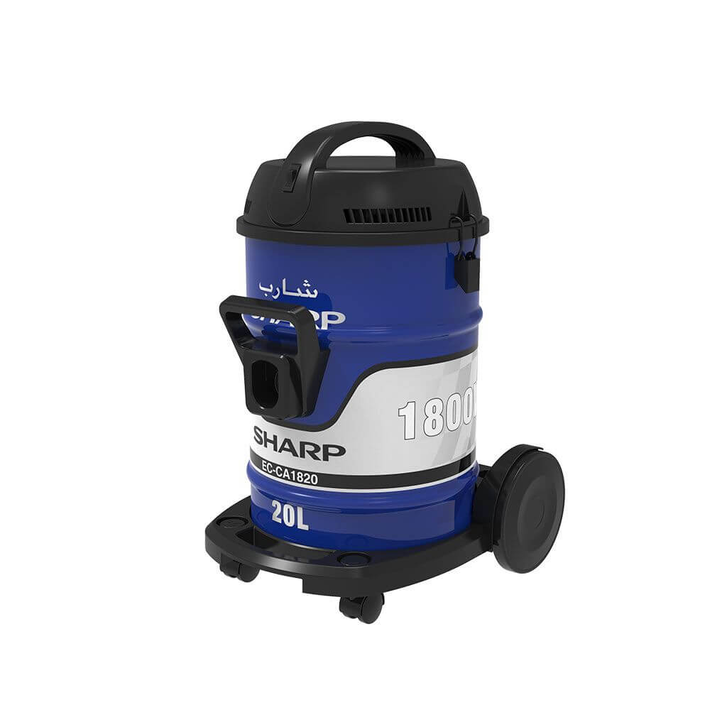 1800-ec-ca1820-x SHARP Pail Can Vacuum Cleaner 1800 Watt Cloth Filter Blue EC-CA1820-X - Image 1