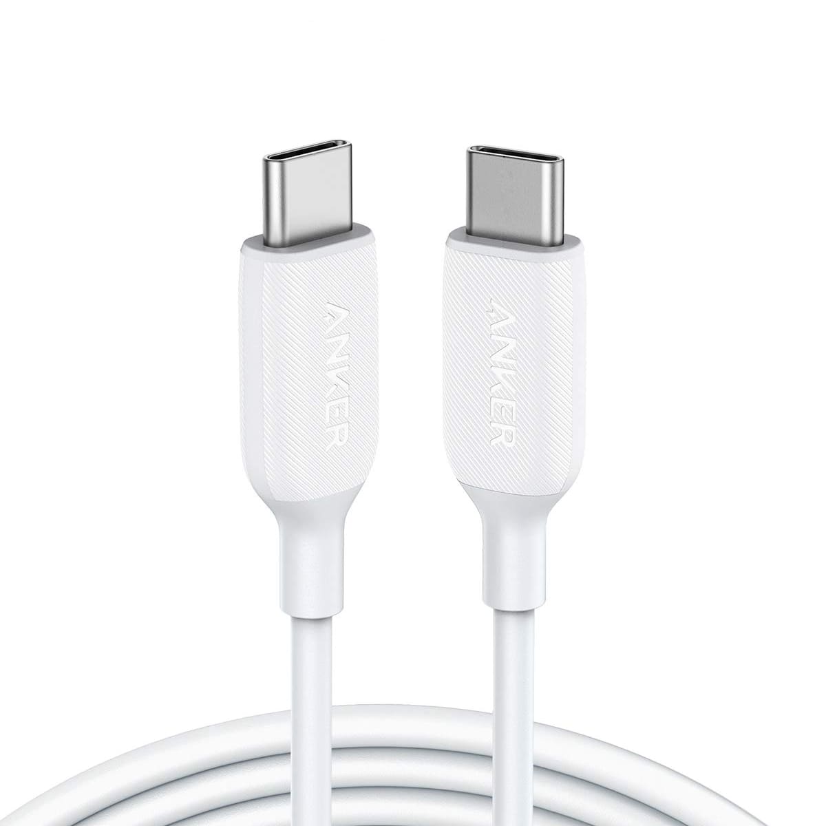 Ay9xlB-1641202160 Anker PowerLine III Type-C to Type-C Cable White - Image 1