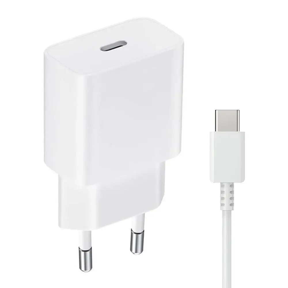 CellTelTurbo2WallChargerType-C_Type-CCable3A25WFastCharging سل تل شاحن Turbo 2 بمنفذ تايب سي مع كابل تايب سي بقوة 25 وات شحن سريع - الصورة 1