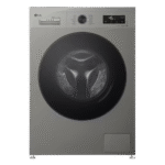 إل جي غسالة ملابس تحميل امامي، سعة 7 كجم، 1400 دورة في الدقيقة، ThinQ (واي فاي)، فضي - F4Y2QYG6P