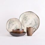 Oxford 30-Piece Dinner Set Organic Rust DG-26355