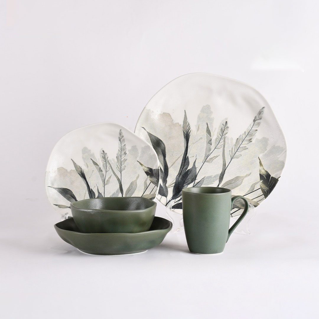 23 Oxford 30-Piece Dinner Set Organic Olive DG-24129 - Image 1