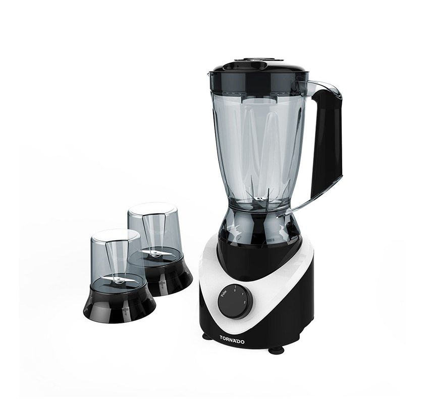 500-1-5-2-bl500-2-black خلاط تورنيدو كهربائي 500 وات 1.5 لتر 2 مطحنة أسود BL500/2-BLACK - الصورة 1