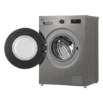 ال جي غسالة ملابس ديجيتال فول اوتوماتيك بتقنية الانفرتر، تحميل امامي، 8 كجم، فضي بلاتينيوم - F4Y2TYGYP