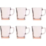Pasabacha Set of 6 Mugs 270 SL Curry Pink PE-55223-66-0060