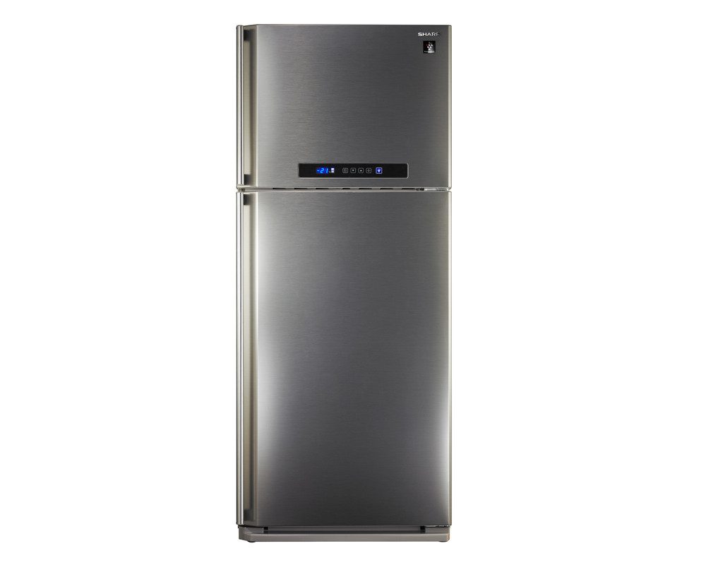 sharp-refrigerator-digital-no-frost-385-liter-2-doors-in-stainless-color-with-plasma-sj-pc48a-st-2 شارب ثلاجةديجيتال نوفروست 396 لتر سيلفر SJ-PC48A(ST) - الصورة 1